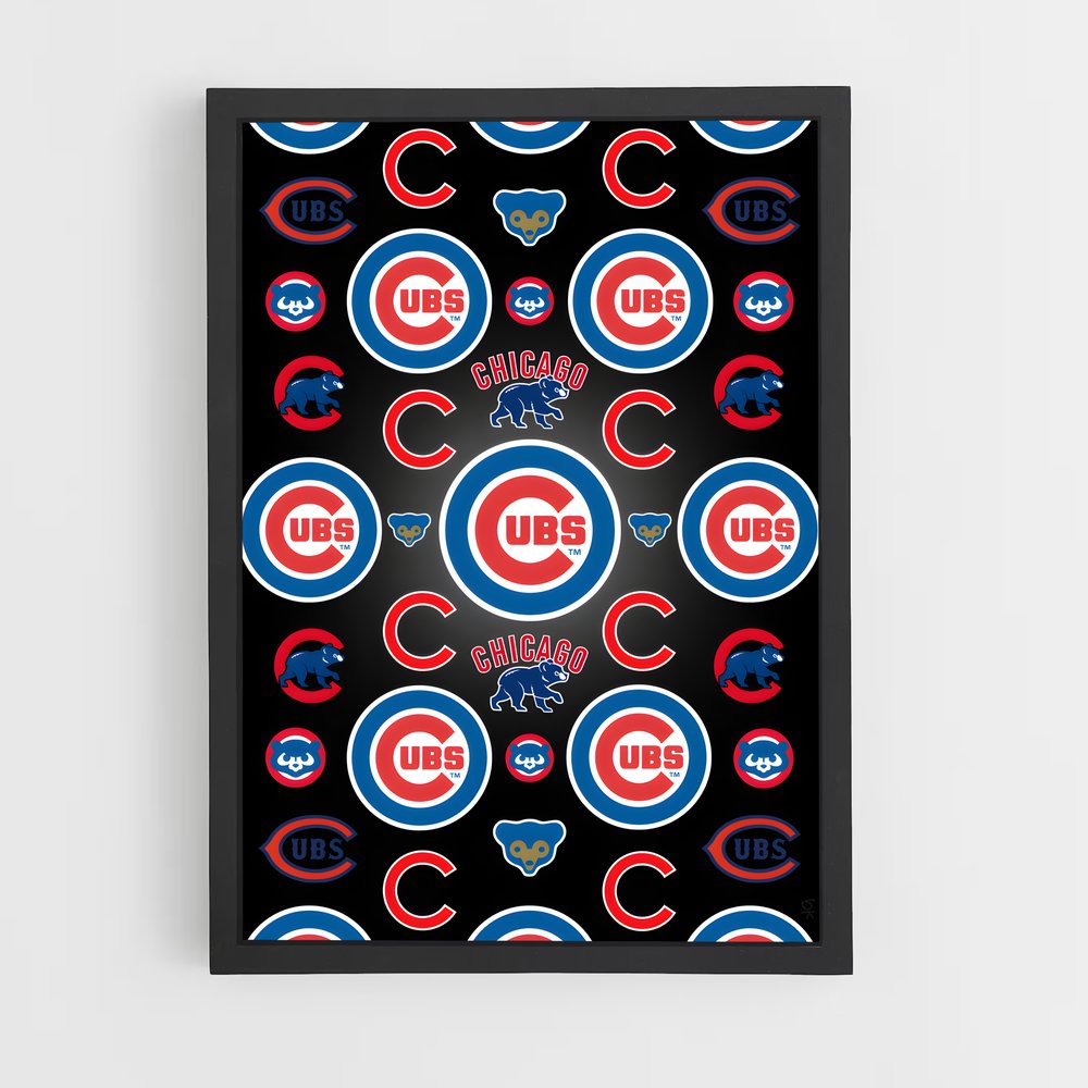 Poster Chicago cubs – affiche Baseball (vue 2)